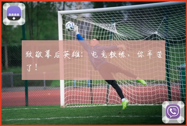 致敬幕后英雄：电竞教练，你辛苦了！